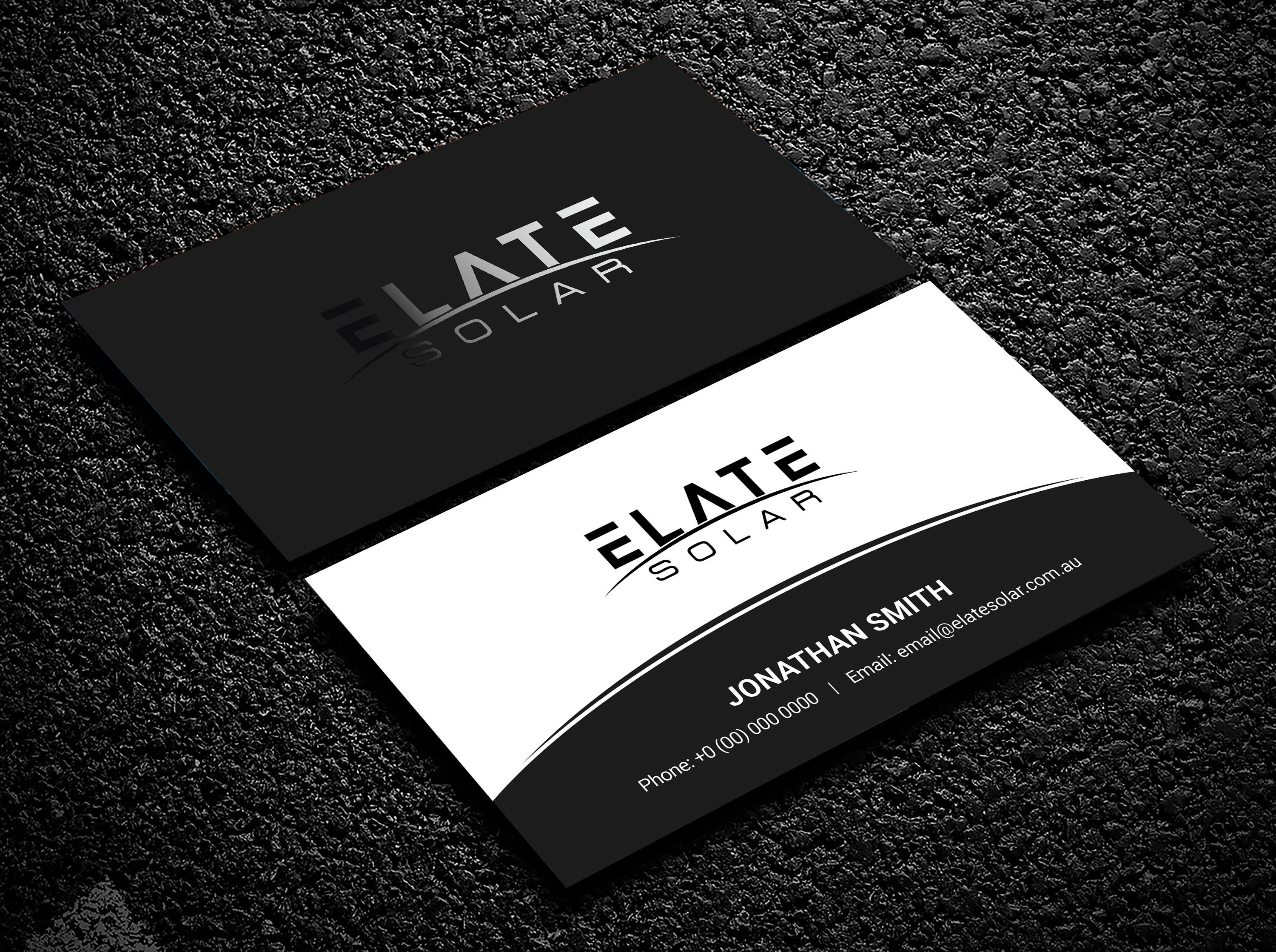 Business Card Design by Bold Pixels for Elate Solar | Design #27633115