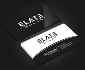 Business Card Design by Uttom 2 for Elate Solar | Design: #27624690