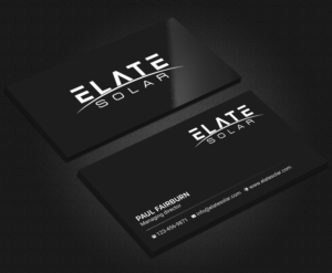 Business Card Design by Uttom 2 for Elate Solar | Design: #27624691