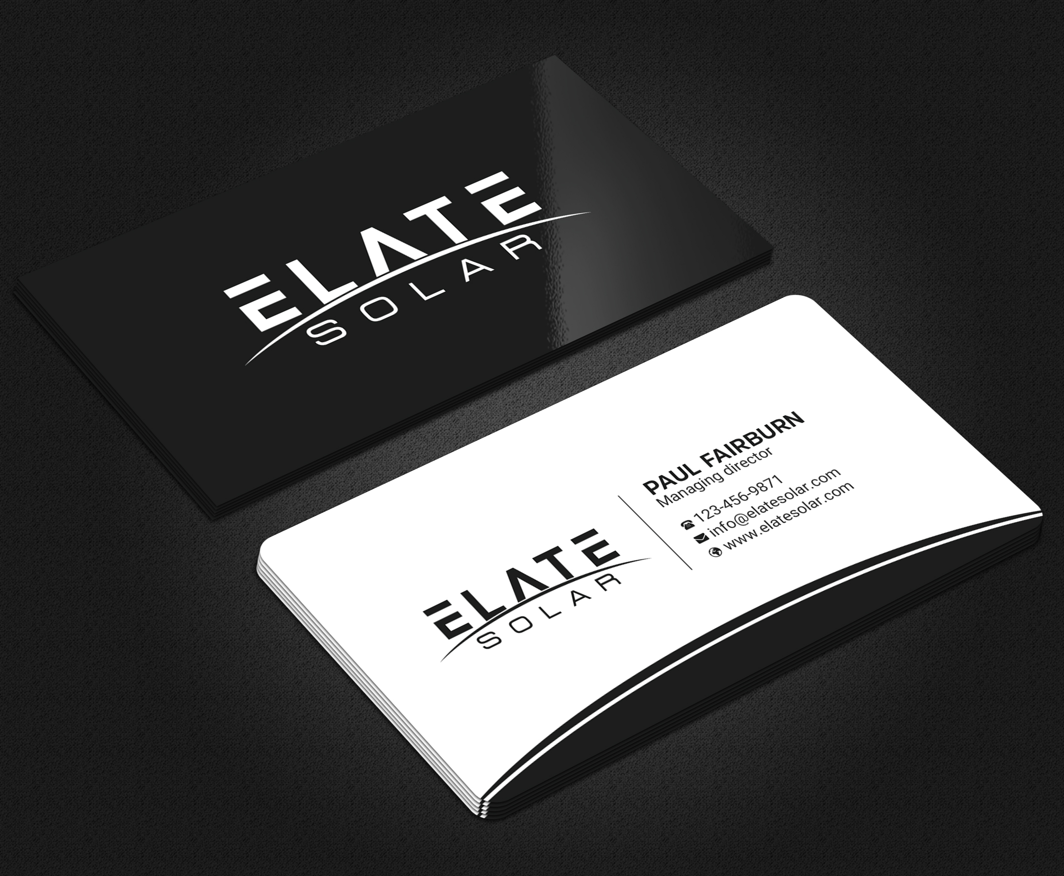 Design de Carte de Visite par Uttom 2 pour Elate Solar | Design #27624692