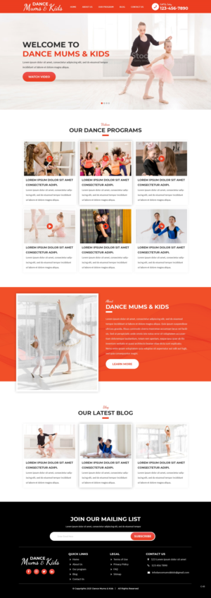 Wordpress website for Dance Studio | Diseño Web por pb