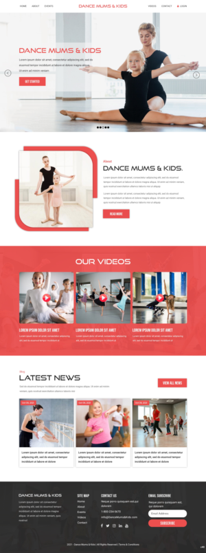Wordpress website for Dance Studio | Diseño Web por pb