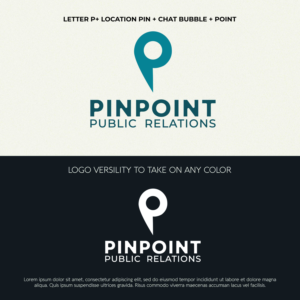 Pinpoint Public Relations | Logo Design by ILLUSTRATOR PRO