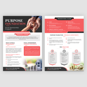Fiscal Sponsorship Program Flyer | Flyer-Design von ZeneFashions