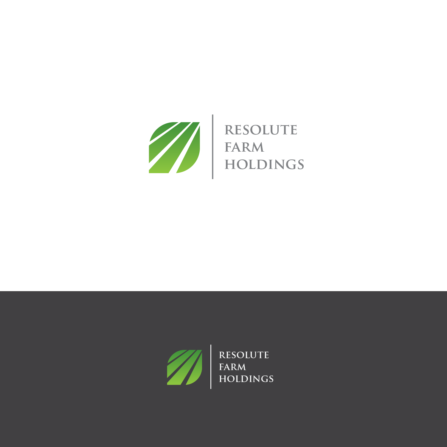 Logo Design by Gareng for Resolute Farm Holdings | Design #27629744