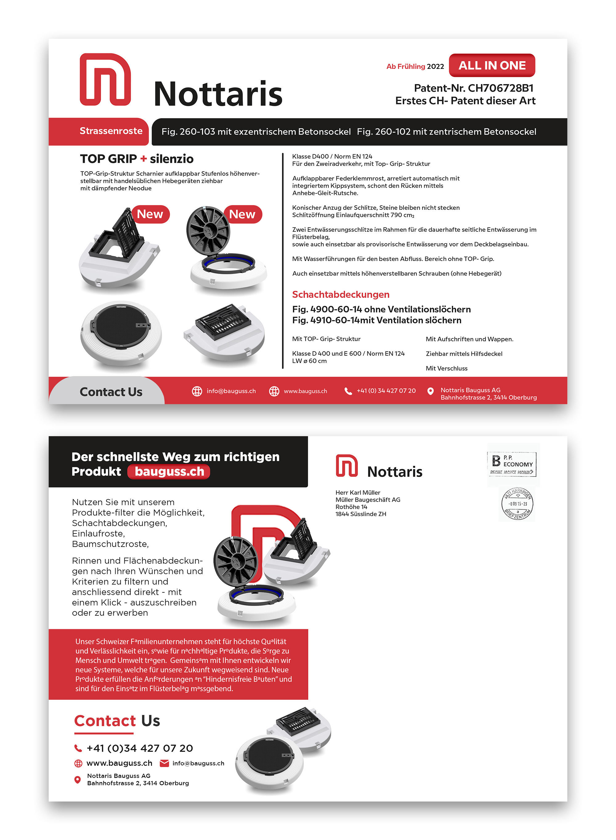 Flyer Design by debdesign for Nottaris Bauguss AG | Design #27632364