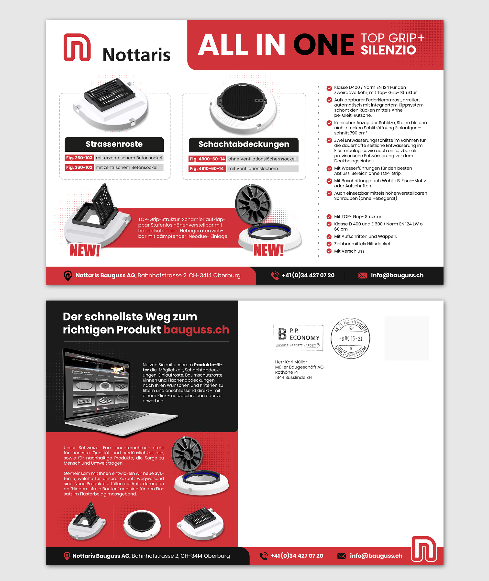 Design de Flyer par debdesign pour Nottaris Bauguss AG | Design #27641531