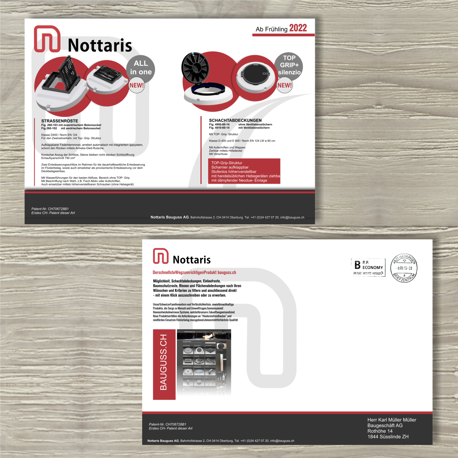 Flyer-Design von elveneclipse für Nottaris Bauguss AG | Design #27650763