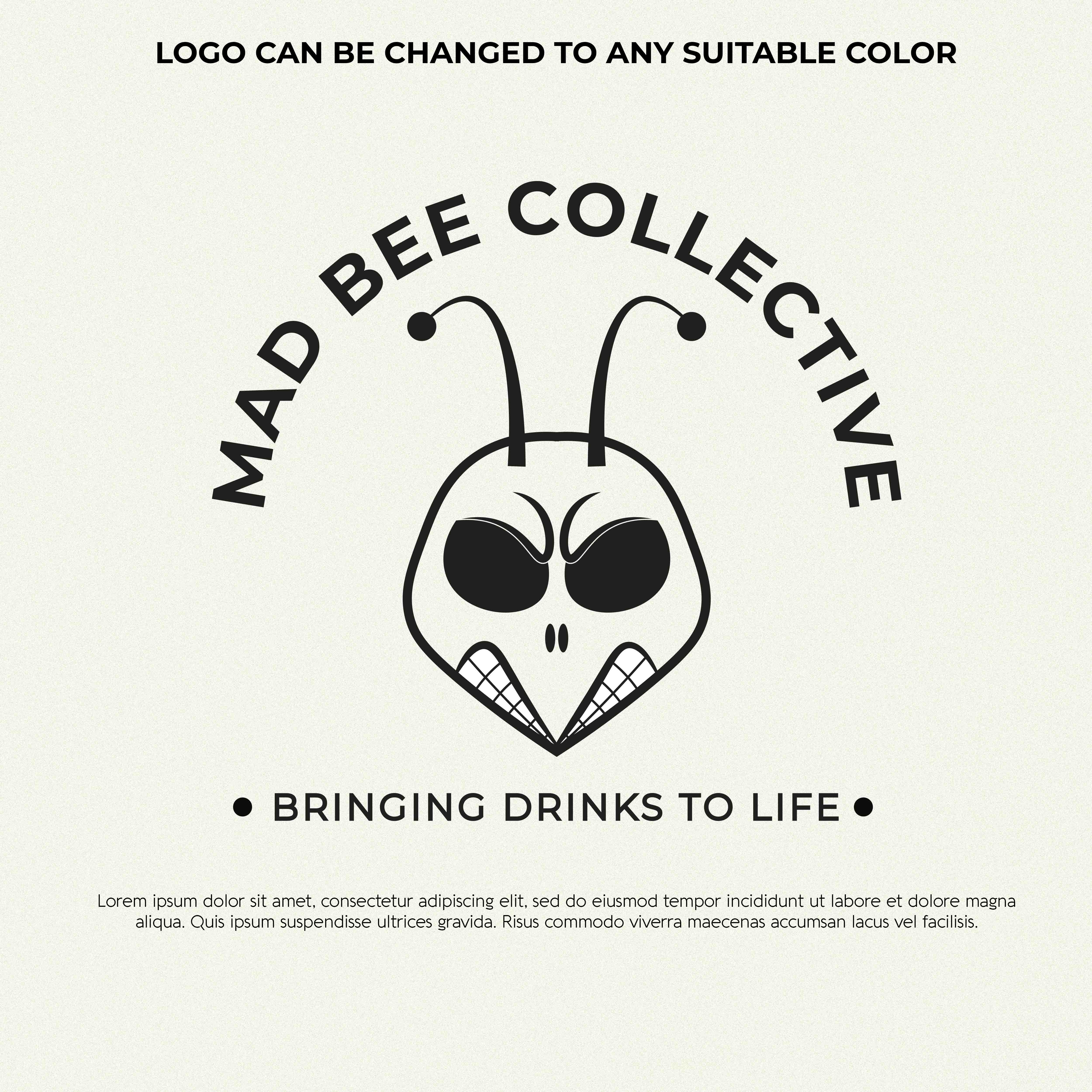 Logo Design by ILLUSTRATOR PRO for Mad Bee Collective | Design #27665308