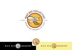 Mad Bee Collective - Bringing Drinks To Life | Diseño de Logo por ~idiaz~