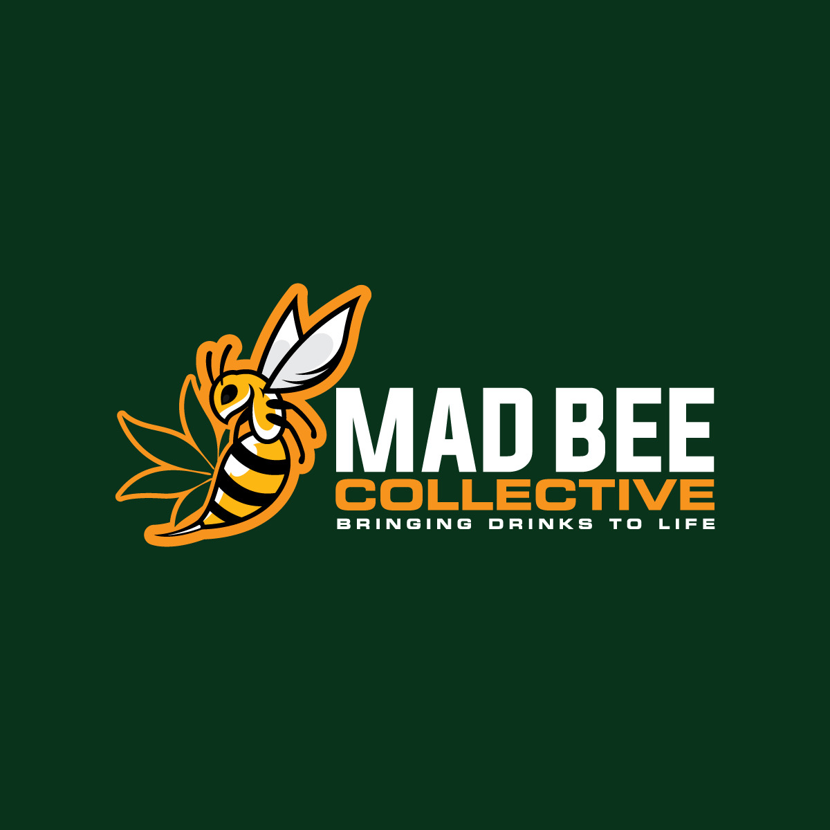 Logo Design by brand maker for Mad Bee Collective | Design #27632421