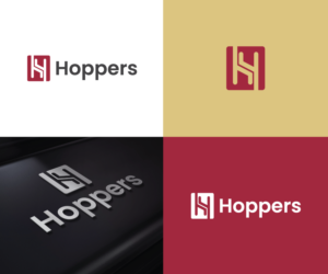 H or Hoppers | Logo Design by gk-artdesign