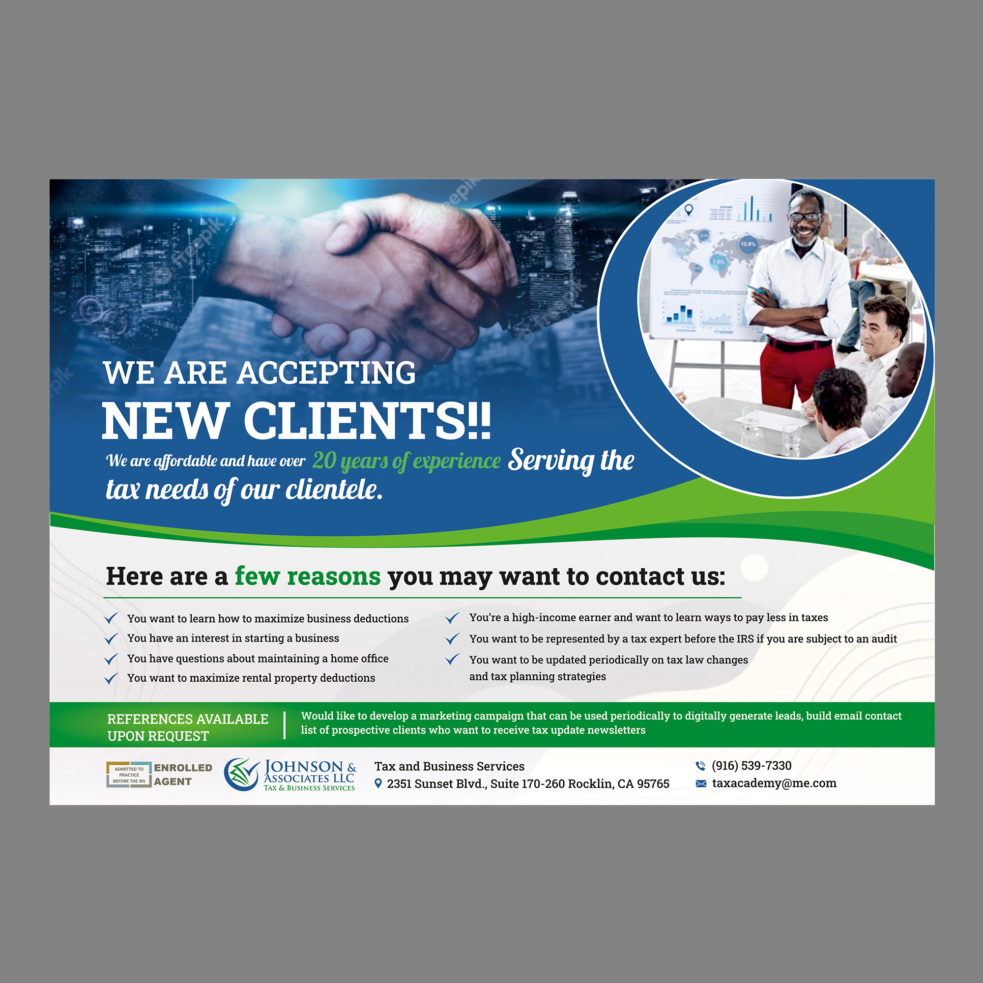 Advertisement Design by ecorokerz for New Beginnings Tax Resolution | Design #27631368