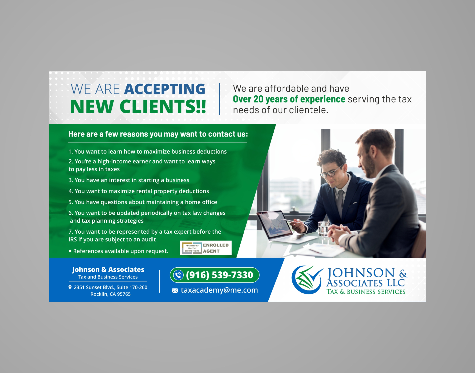 Advertisement Design by ecorokerz for New Beginnings Tax Resolution | Design #27631870