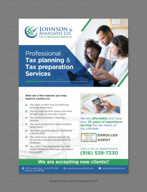 Johnson & Associates Tax Services | Diseño Publicitario por D Creative