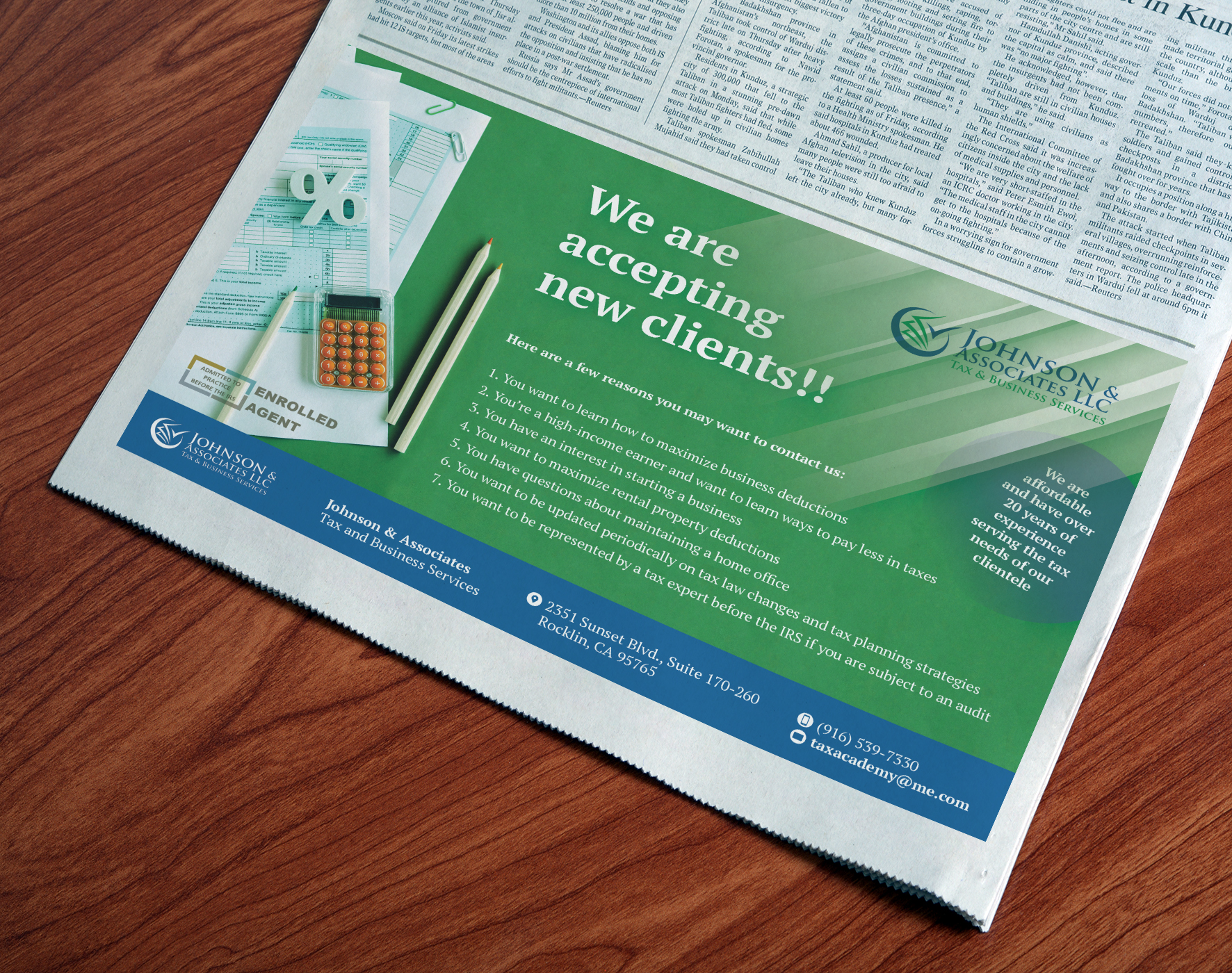 Design Publicitaire par banedsgn pour New Beginnings Tax Resolution | Design #27633025