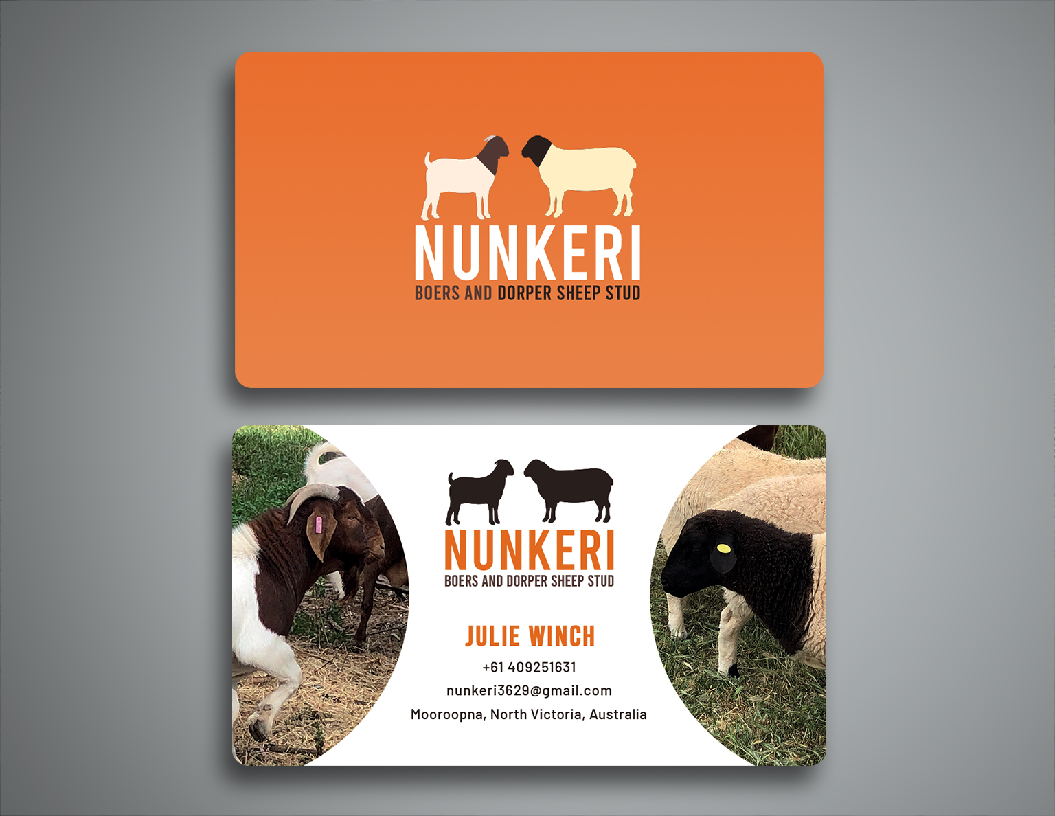 Business Card Design by Creative Moon Design for Nunkeri Boers  | Design #27646042