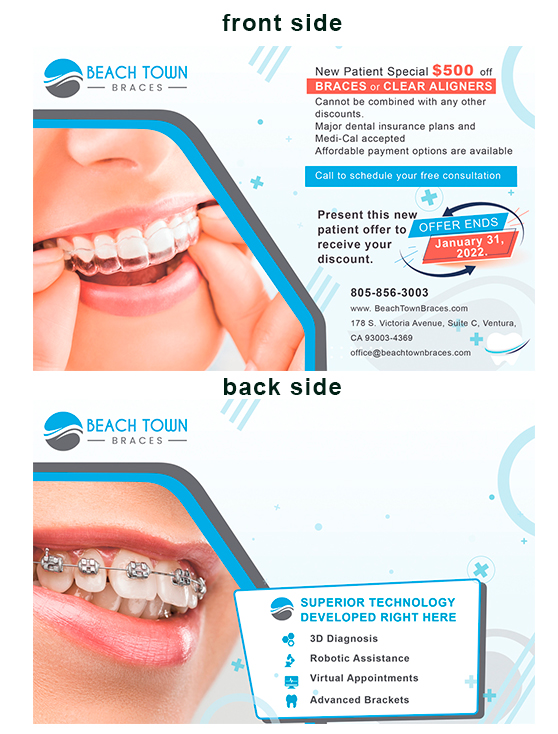 Postkarten-Design von tanya_gaysina59 für Beach Town Braces | Design #27646181