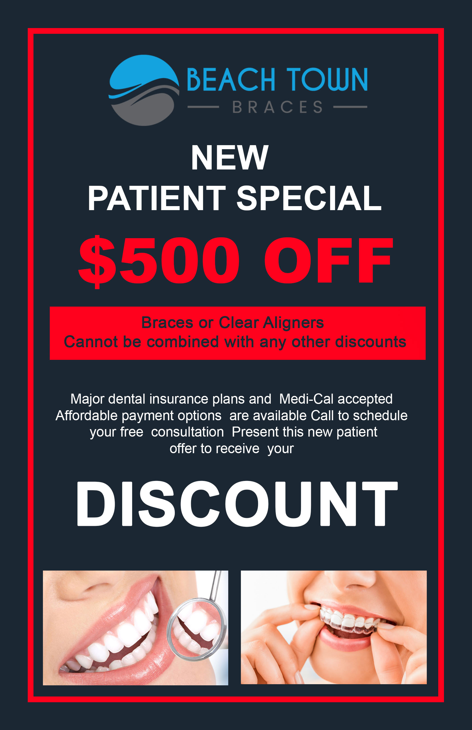 Postcard Design by Sarah William for Beach Town Braces | Design #27636159