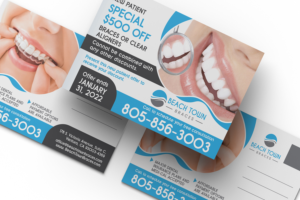 Postcard Design by Deziners Zone for Beach Town Braces | Design: #27638878