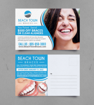 Design de Carte Postale par chandrayaan.creative pour Beach Town Braces | Design : #27649076