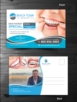 Postcard Design by innovative earth for Beach Town Braces | Design: #27644701