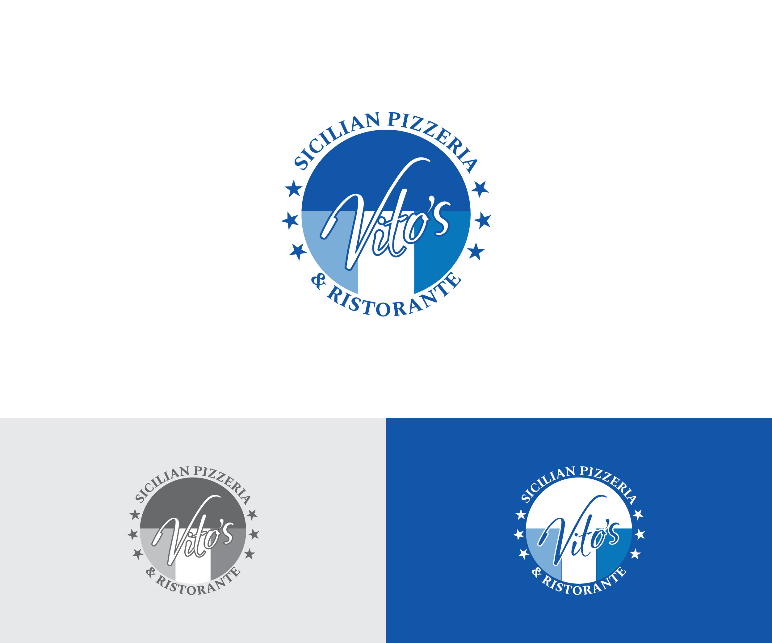 Logo-Design von UsagiRabbit für Vito's Sicilian Pizzeria & Ristorante | Design #27646482