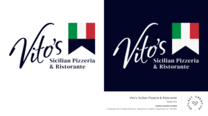 Logo-Design von Outlast Creative für Vito's Sicilian Pizzeria & Ristorante | Design #27644235