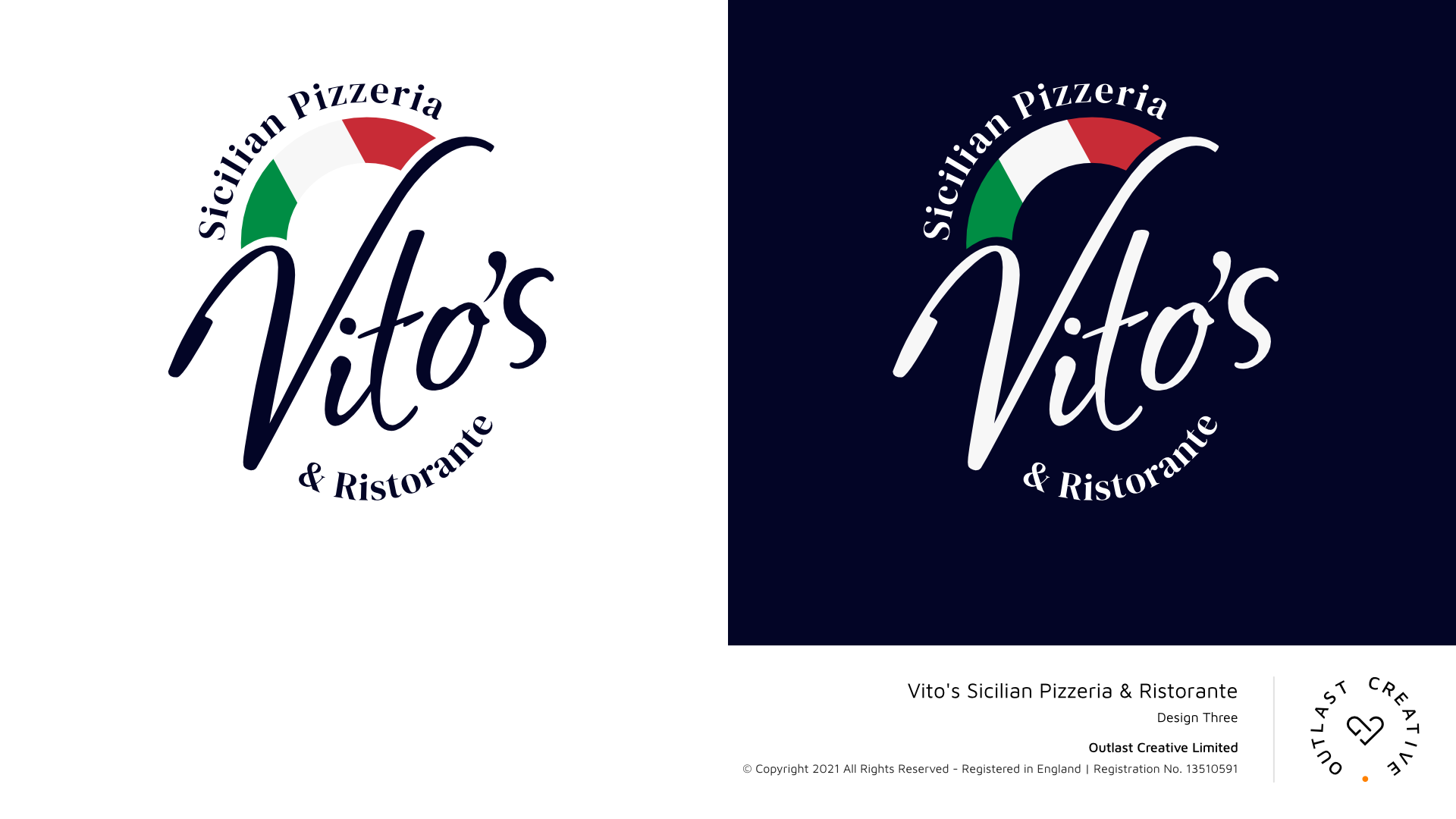 Design de Logo par Outlast Creative pour Vito's Sicilian Pizzeria & Ristorante | Design #27644237