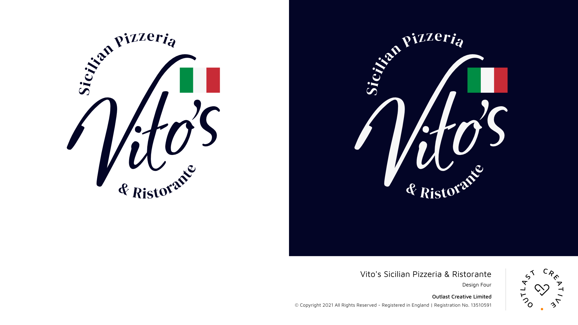 Logo Design by Outlast Creative for Vito's Sicilian Pizzeria & Ristorante | Design #27644238