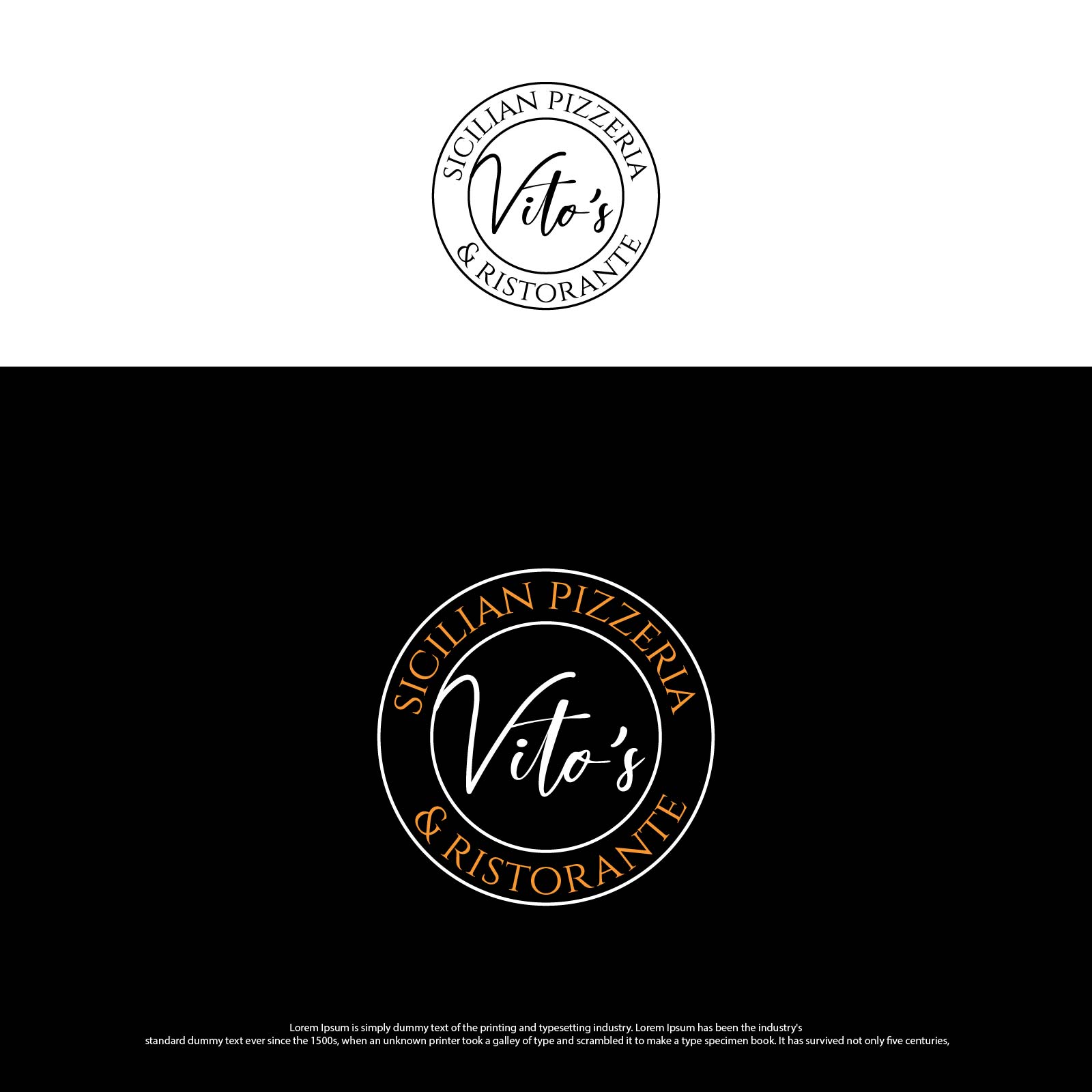 Logo Design by creative.bugs for Vito's Sicilian Pizzeria & Ristorante | Design #27638979