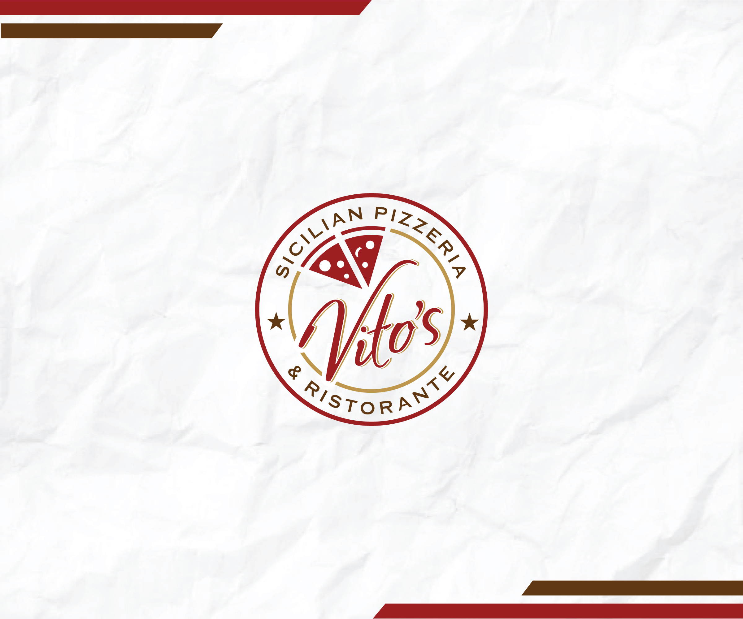 Logo Design by ecorokerz for Vito's Sicilian Pizzeria & Ristorante | Design #27637493