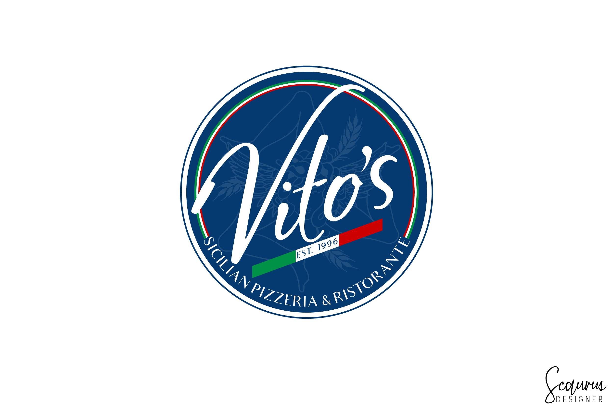 Diseño de Logo por InkThink by Scaurus para Vito's Sicilian Pizzeria & Ristorante | Diseño #27644161