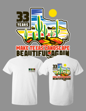 Make Texas Landscapes Beautiful Again | T-shirt Design by Jagerstraum