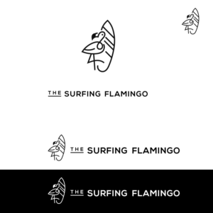 Logo Design by Anton for The Surfing Flamingo | Design: #27666292
