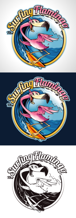 Design de Logo par Suprakash 3 pour The Surfing Flamingo | Design #27640583
