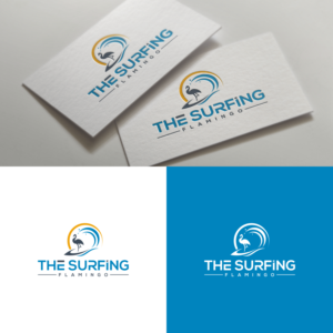 Logo Design by soffel for The Surfing Flamingo | Design: #27634995