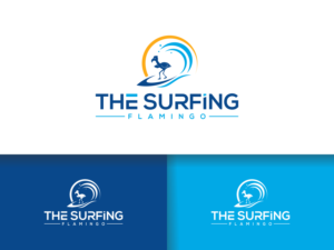 Logo Design by soffel for The Surfing Flamingo | Design: #27635790