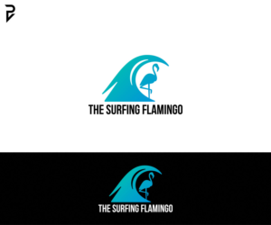 Logo Design by poisonvectors for The Surfing Flamingo | Design: #27634928