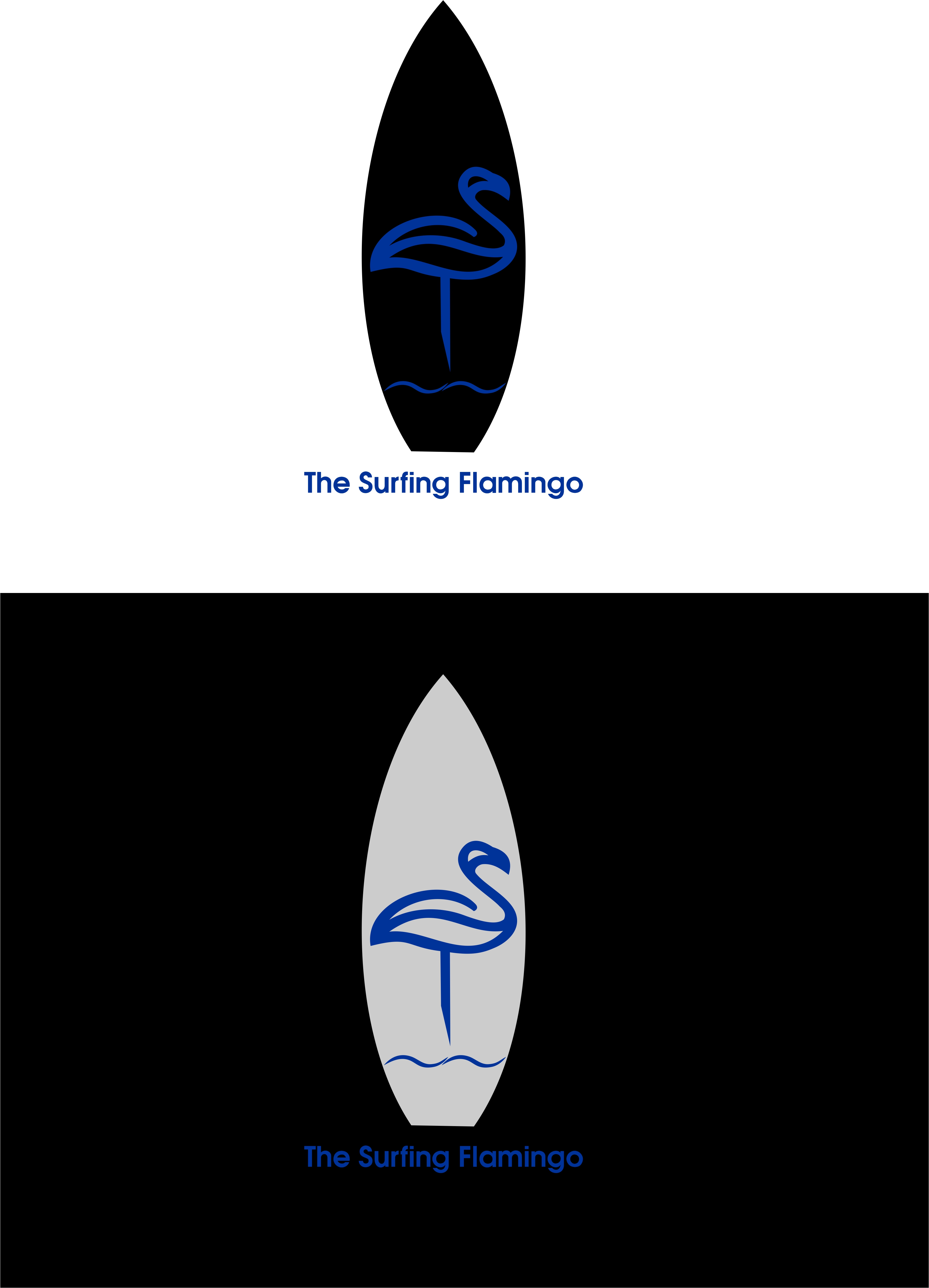 Logo Design by BangIman for The Surfing Flamingo | Design #27670209