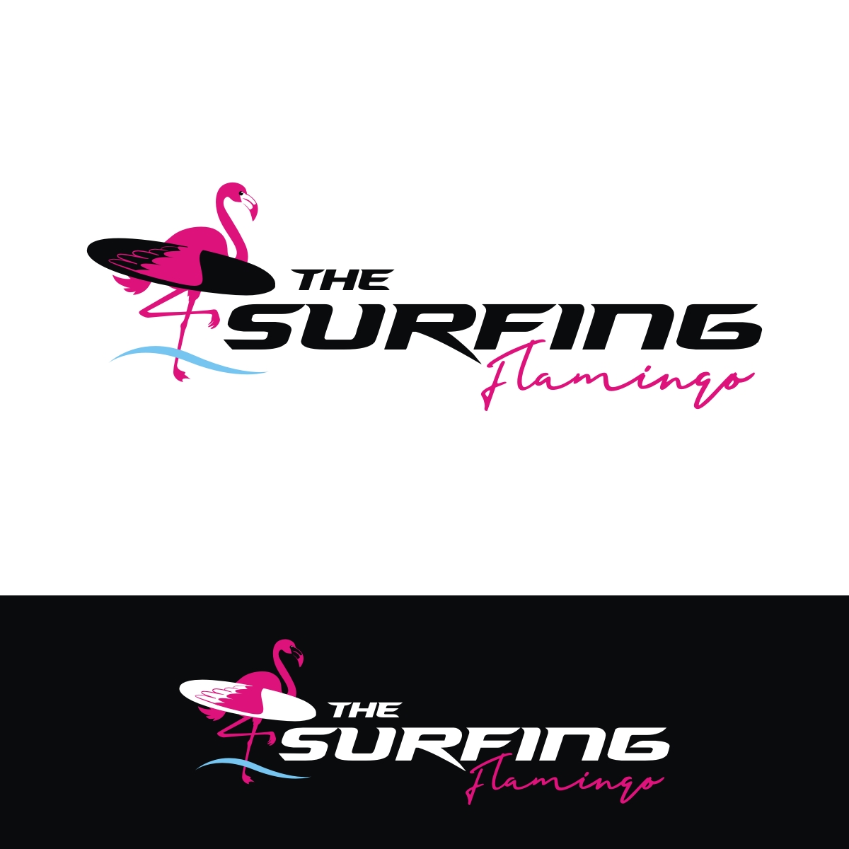 Design de Logo par Magic of Art pour The Surfing Flamingo | Design #27637170