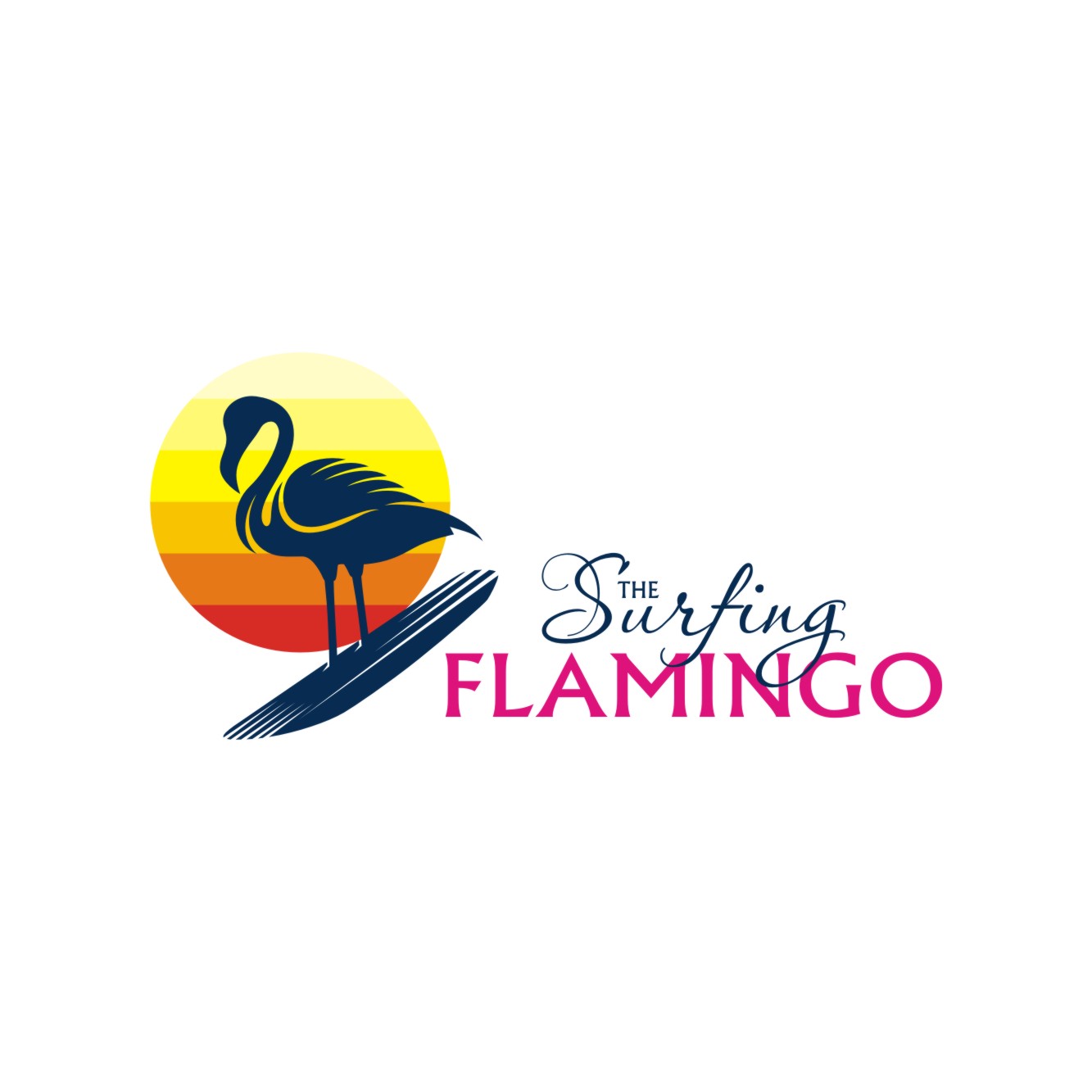 Logo Design by Magic of Art for The Surfing Flamingo | Design #27643909