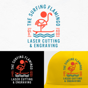 Logo Design by simple mind for The Surfing Flamingo | Design: #27635528