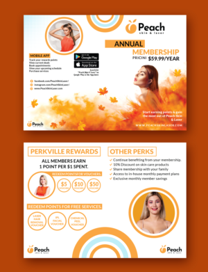Flyer-Design von Sadia Shaky für Peach Skin & Laser | Design: #27638417