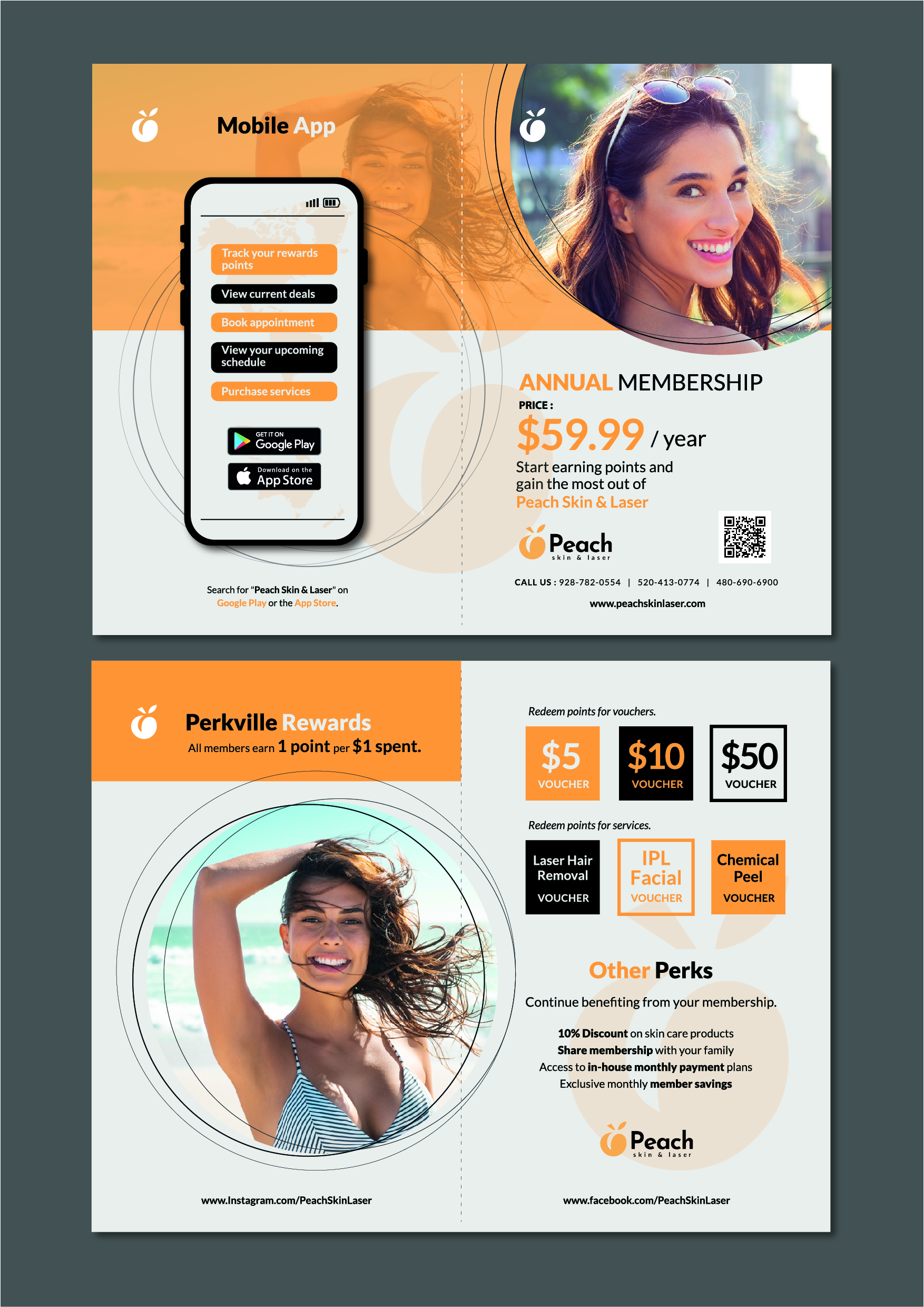 Design de Flyer par Lammy pour Peach Skin & Laser | Design #27638698