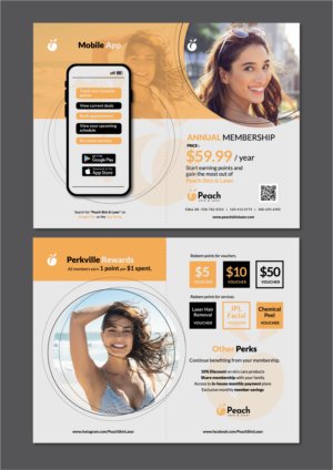 Half-fold brochure for Peach Skin & Laser membership | Flyer-Design von Lammy