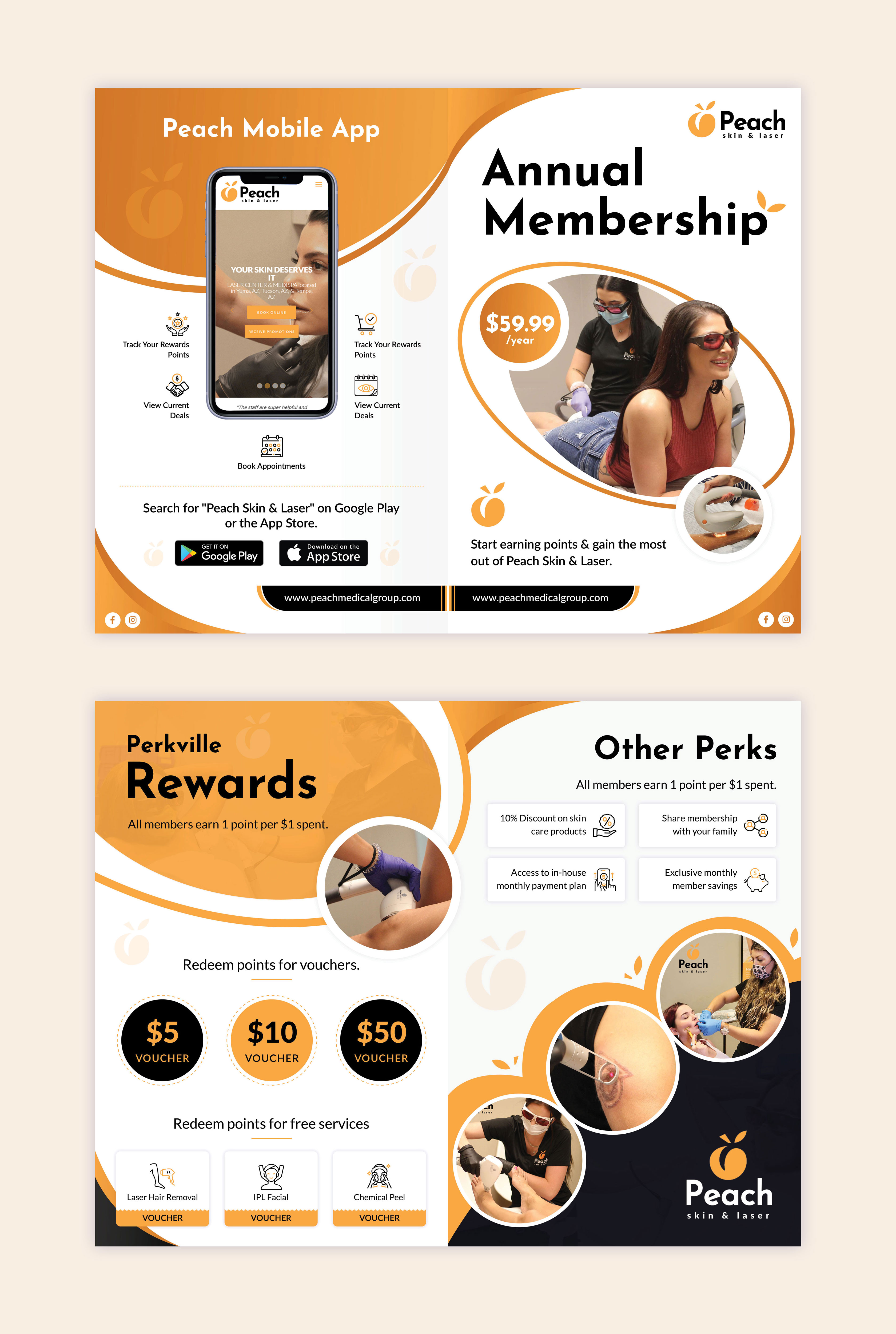 Flyer Design by VC for Peach Skin & Laser | Design #27648858
