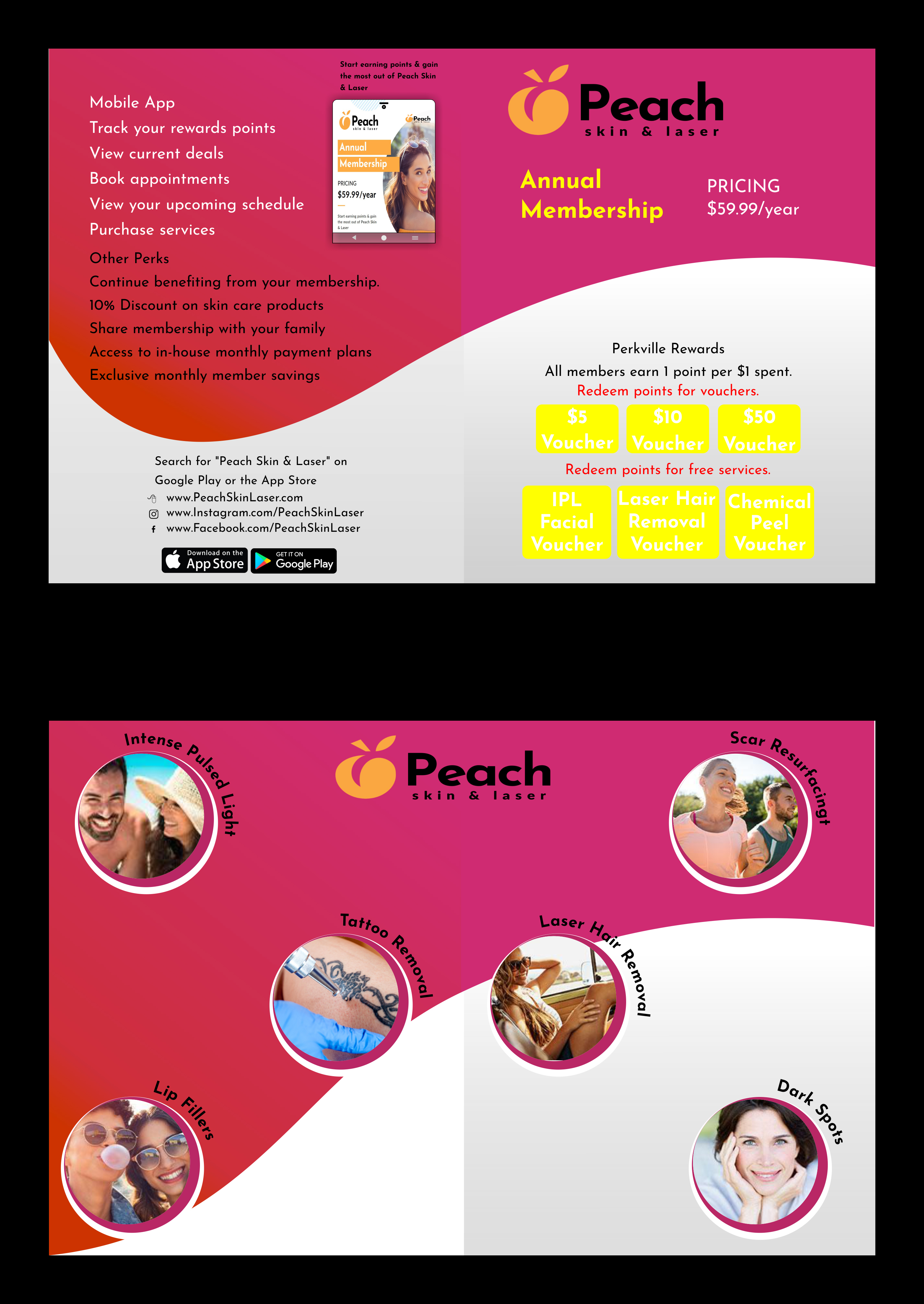 Flyer Design by om_patel11011 for Peach Skin & Laser | Design #27648384