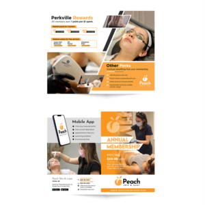Diseño de Flyer por debdesign para Peach Skin & Laser | Diseño: #27642908