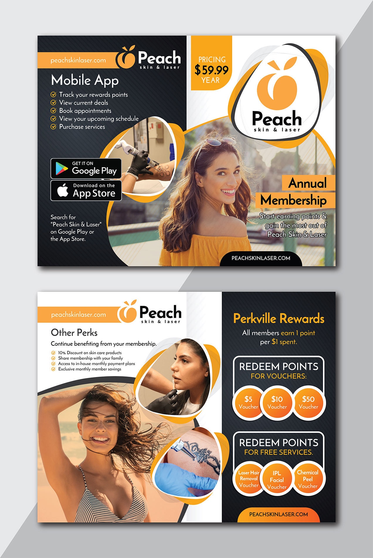 Diseño de Flyer por Deziners Zone para Peach Skin & Laser | Diseño: #27637782